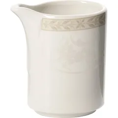 Молочник «Антуанетт» фарфор 80мл ,H=70,L=65,B=40мм белый,олив.