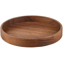 Serving dish  oak  D=190, H=27mm  brown.