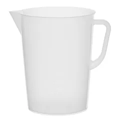 Стакан мерный с носиком и ручкой градуированный полипроп. 5л D=19,5,H=25,9см прозр.