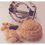 Резак кондитерский «Двойная раковина» сталь нерж. ,L=12,5,B=12см