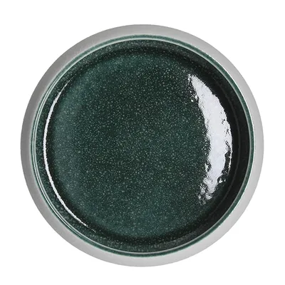 Салатник «Эллипс» керамика D=17,H=5см белый,зелен., изображение 2