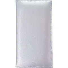 Folder for bills leatherette ,L=22.2,B=12cm silver.