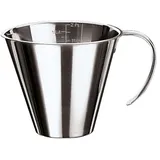 Стакан мерный с ручкой сталь нерж. 0,5л D=11,5,H=11см серебрист.