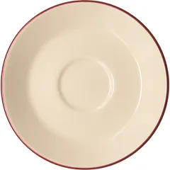Блюдце «Кларет» фарфор D=145,H=20мм бежев.,бордо