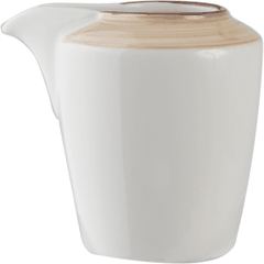 Milk jug “Chino”  porcelain  70ml , H=68, L=74mm  white, beige.