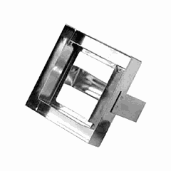 Confectionery mold “Double square”  stainless steel , L=11, B=11cm