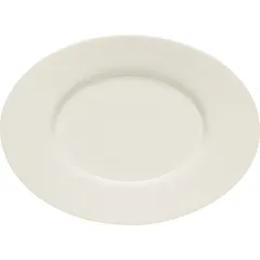 Блюдо «Пьюрити» овальное эко-кост. фарф. ,H=18,L=179,B=131мм белый