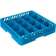 Кассета для бокалов «Проотель» 16 ячеек Dmax=113,Hmax=80мм полипроп. ,H=10,L=50,B=50см голуб.