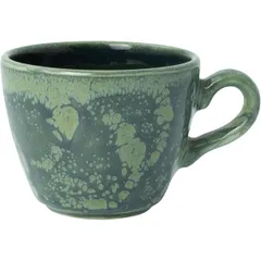 Coffee cup “Aurora Vesuvius Burnt Emerald”  porcelain  85ml  D=65mm  beige, green.