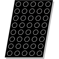 Confectionery mold “Muffin” [24 pcs]  silicone, fiberglass  D=73, H=40mm