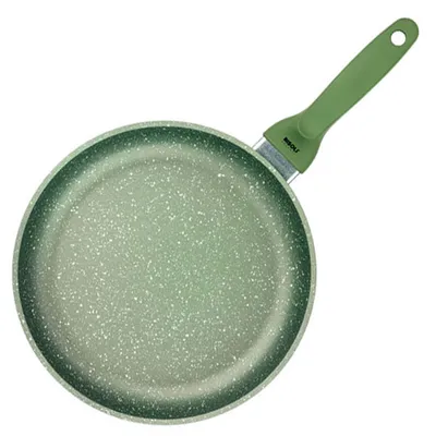 Сковорода(индукция) «Д.Грин» алюм.литой D=280,H=55мм зелен., изображение 2