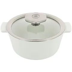 Baking pan with lid “Revolution” thermostat glass,ceramics 0.8l D=16.4,H=12cm white