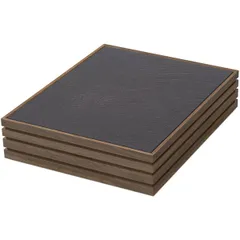 Подставка фуршетная с охладительным элементом орех,сланец натур. ,H=75,L=325,B=265мм тем.дерево,черн