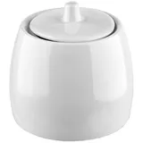 Сахарница «Тренд» с крышкой фарфор 350мл ,H=85мм белый