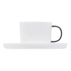 Блюдце «Вейв» фарфор D=140/65мм белый, изображение 2