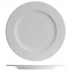 Plate “Atlantis” small  porcelain  D=200, H=18mm  white