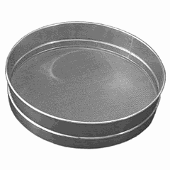 Flour sieve  stainless steel  D=32cm  silver.