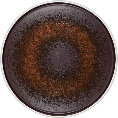 Тарелка пирожковая «Эстиа» фарфор D=18,H=2см коричнев.,белый
