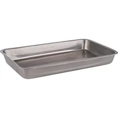 Deep rectangular tray “Vintage”  stainless steel , H=30, L=255, B=160mm  silver, matte