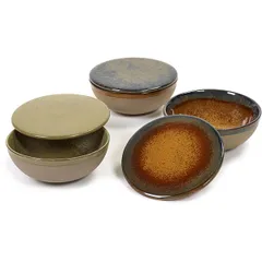 Салатник «Серфис» с крышкой керамика D=13,H=5см коричнев., изображение 4