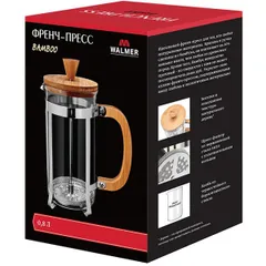 Френч-пресс стекло,металл 0,8л прозр.,бежев., изображение 2