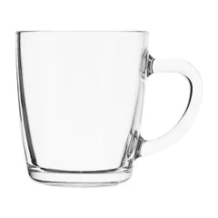 Кружка «Бейзик» стекло 350мл D=85,H=95мм прозр.