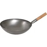 “Wok” frying pan  steel, wood  D=36, H=11cm
