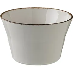 Салатник «Браун дэппл» фарфор 0,71л D=14см белый,коричнев.