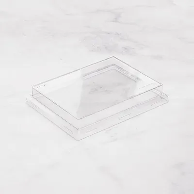 Крышка для бумажного контейнера OneClick 1000 мл пластик ,H=2,L=15,B=20см прозр., изображение 2