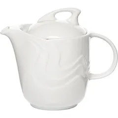 Чайник заварочный «Мелодия» с крышкой фарфор 0,75л D=10,2,H=14,7,B=18см белый