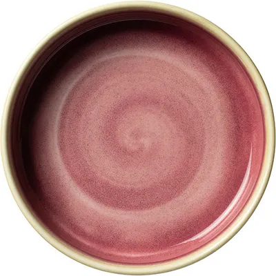Тарелка «Аврора Везувиус Роуз Кварц» с бортом фарфор 1,065л D=165,H=45мм розов., изображение 2