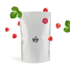 Смесь сухая для украшения напитков «Земляничное варенье» сахарная пудра картон,пластик