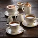 Чашка чайная «Браун Дэппл» фарфор 170мл D=83мм белый,коричнев., Цвет второй: Коричневый, Объем по данным поставщика (мл): 170, изображение 2