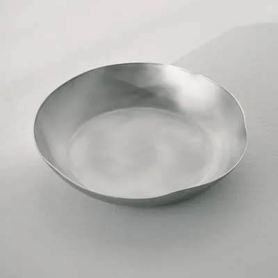 Блюдо для морепродуктов «Арго» с неровными краями алюмин. D=350,H=45мм серебрист., изображение 5