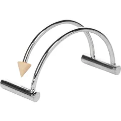 Napkin holder “Arc”  steel, plastic , H=64, L=97, B=40mm  silver.