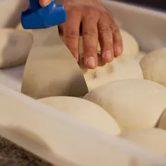 Лопатка для пиццы треугольная с термостойкой ручкой до+200С сталь нерж.,пластик ,L=11,5мм, изображение 3