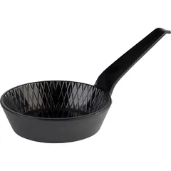 Sauce boat “Mini” with handle plastic 70ml D=85,H=25,L=115mm black,matte