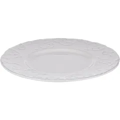 Тарелка «Фестон» мелкая керамика D=220,H=2мм белый, изображение 2