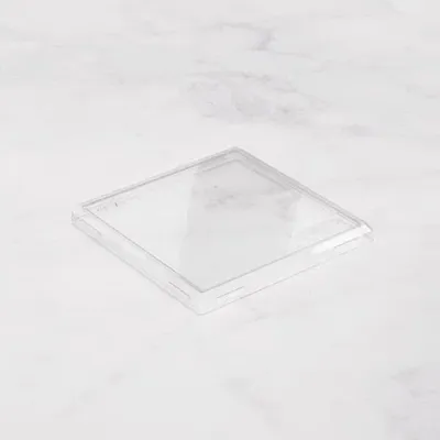 Крышка для бумажного контейнера OneClick 950/1250 мл пластик ,L=16,5,B=16,5см прозр., изображение 2