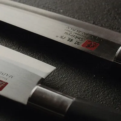 Нож кухонный «Токио» двусторонняя заточка сталь нерж.,пластик ,L=295/165,B=50мм, изображение 7