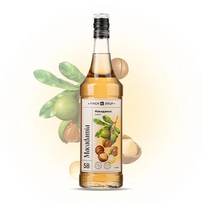Сироп «Макадамия» Pinch&Drop стекло 1л D=85,H=330мм, Состояние товара: Новый, Вкус: Макадамия, Материал: Стекло, Объем по данным поставщика (мл): 1000