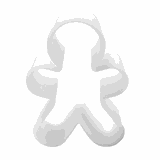 Резак «Пряничкий человечек» пластик ,H=35,L=110,B=78мм