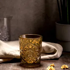 Олд фэшн (стакан) «Хобстар» стекло 355мл D=89,H=106мм охра, изображение 2