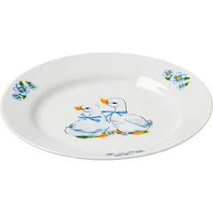 Тарелка «Гусята» мелкая детская фарфор D=20см белый, изображение 2