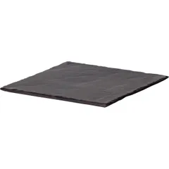 Блюдо для подачи «Базальт» фарфор ,L=15,B=15см черный,матовый, изображение 2