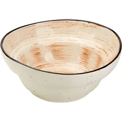 Salad bowl “Pastoral”  porcelain  D=207, H=81mm  orange.