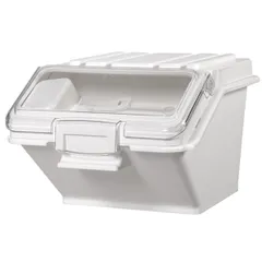 Container for storing bulk products  polyprop.  10 l , H=22.8, L=40, B=29.3 cm  white