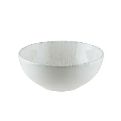 Салатник «Ирис» фарфор 450мл D=130,H=55мм белый,серый