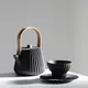 Чайник заварочный «Пекое» с ситом керамика,металл 0,55л D=12,5,H=12см черный, изображение 11