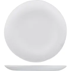 Plate “Artik” small  porcelain  D=30cm  white, matte